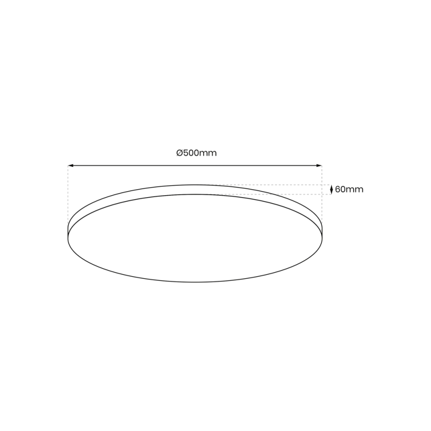 Plafón LED regulable LAYLA LED/50W/230V 3000/4000/6000K dorado + mando a distancia