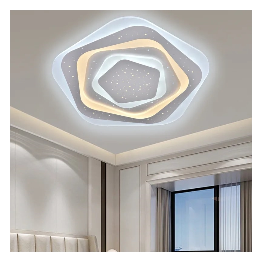 Plafón LED regulable LED/105W/230V 3000-6500K + control remoto