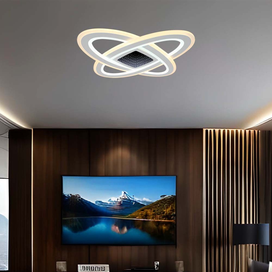 Plafón LED regulable LED/130W/230V 3000-6500K 62x62 cm + control remoto