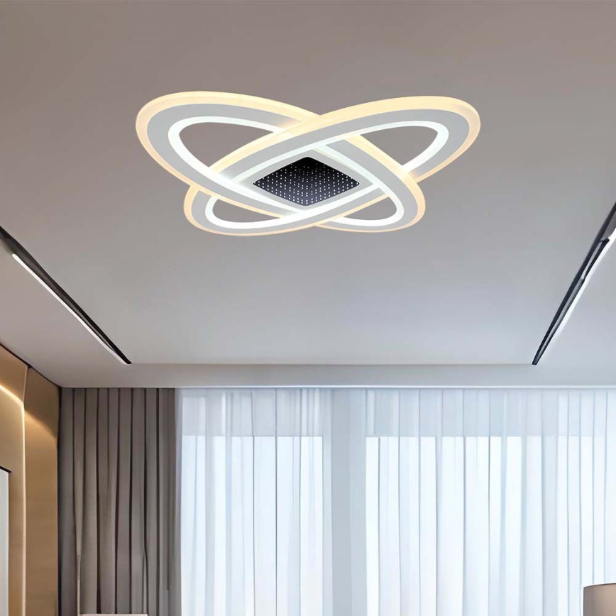 Plafón LED regulable LED/130W/230V 3000-6500K 62x62 cm + control remoto