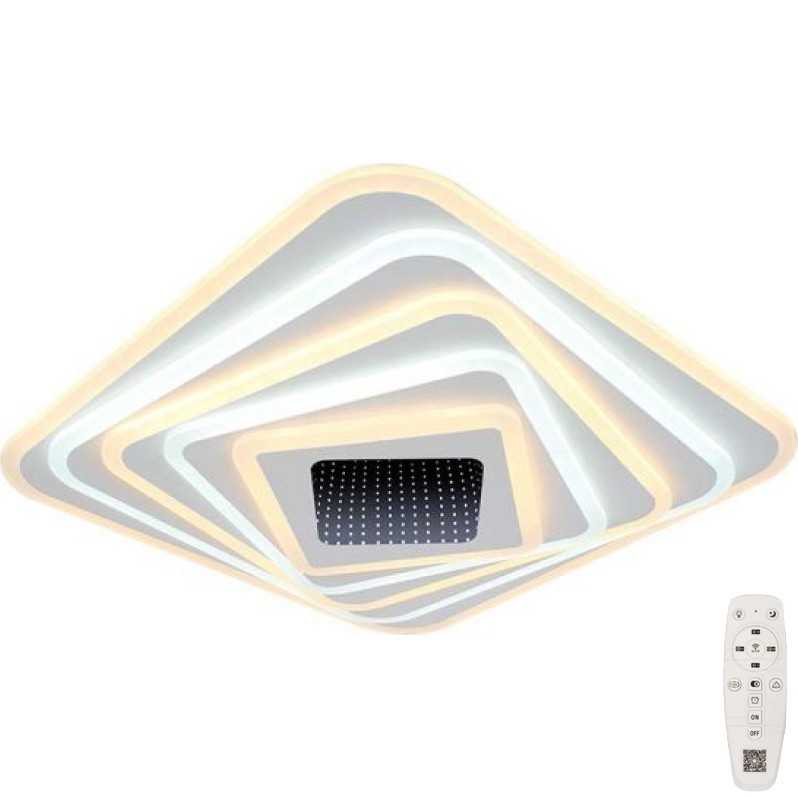 Plafón LED regulable LED/150W/230V 3000-6500K 51x51 cm + control remoto