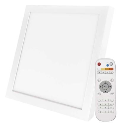 Plafón LED regulable LED/20W/230V + mando a distancia cuadrado 2700K-6000K