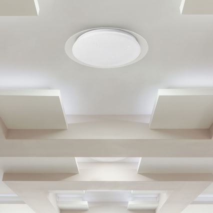 Plafón LED regulable LED/40W/230V 3000K/4000K/6500K diá. 46,5 cm + control remoto