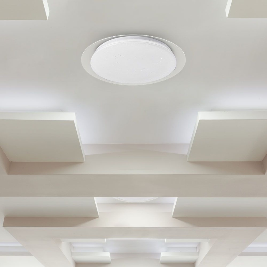 Plafón LED regulable LED/40W/230V 3000K/4000K/6500K diá. 46,5 cm + control remoto