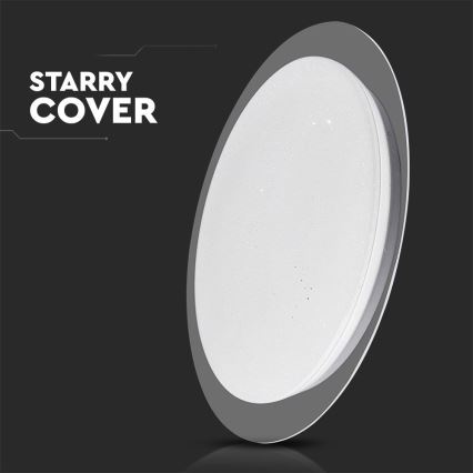 Plafón LED regulable LED/40W/230V 3000K/4000K/6500K diá. 46,5 cm + control remoto
