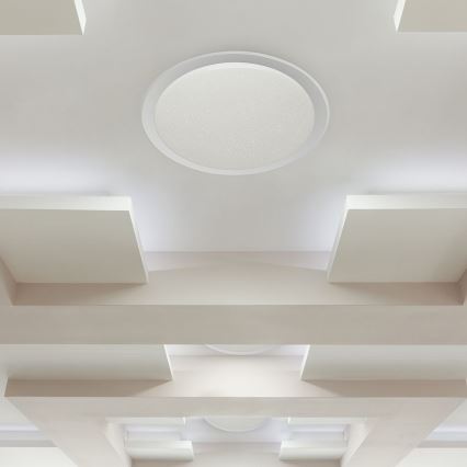 Plafón LED regulable LED/40W/230V 3000K/4000K/6500K diá. 56,5 cm + control remoto