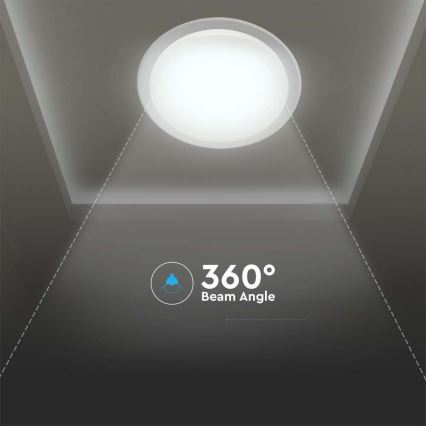 Plafón LED regulable LED/40W/230V 3000K/4000K/6500K diá. 56,5 cm + control remoto