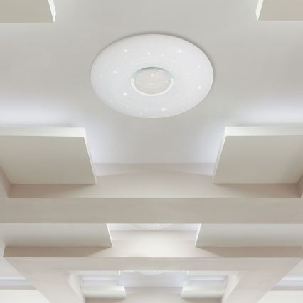 Plafón LED regulable LED/40W/230V 3000K/4000K/6500K diá. 49 cm + control remoto