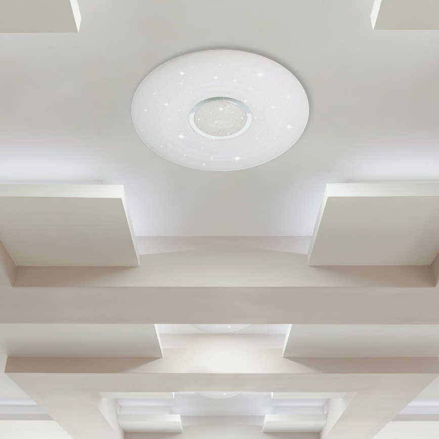 Plafón LED regulable LED/40W/230V 3000K/4000K/6500K diá. 49 cm + control remoto