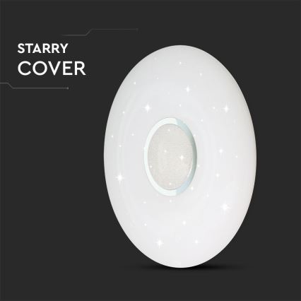 Plafón LED regulable LED/40W/230V 3000K/4000K/6500K diá. 49 cm + control remoto