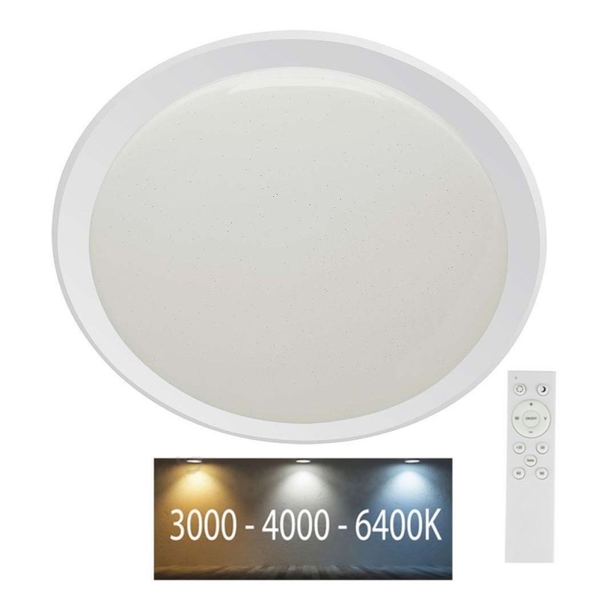Plafón LED regulable LED/40W/230V 3000K/4000K/6500K diá. 56,5 cm + control remoto