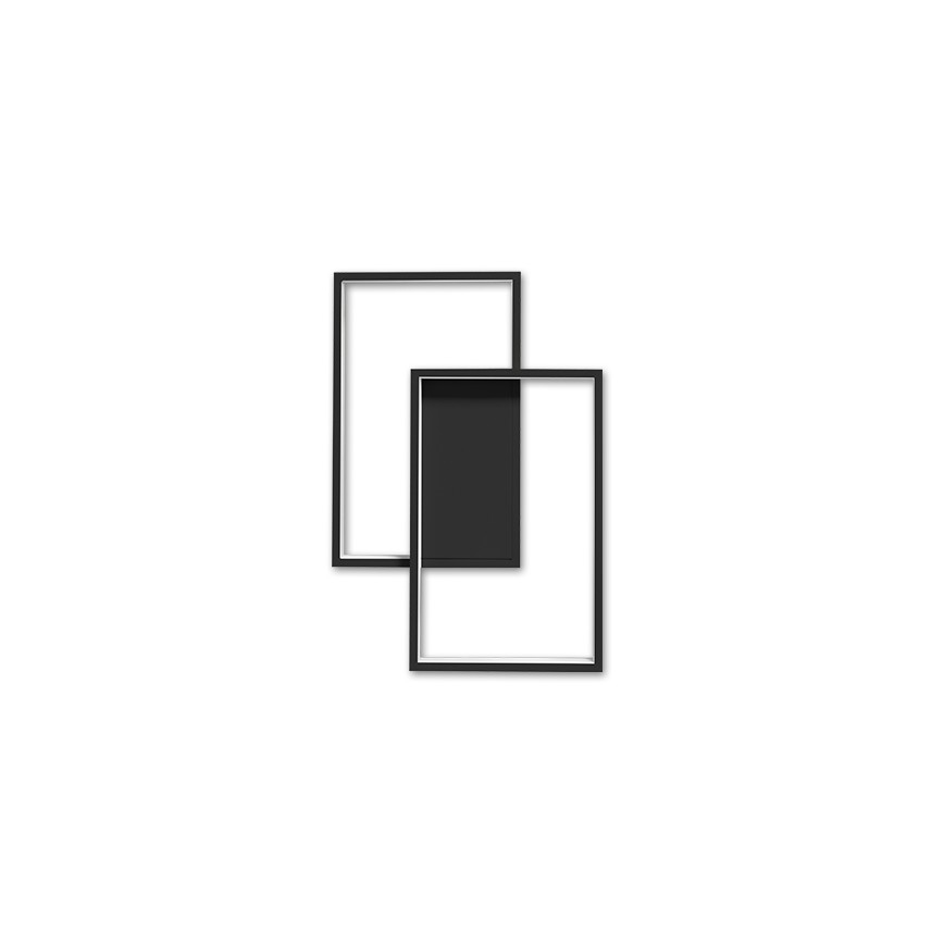 Plafón LED regulable LED/45W/230V 3000-6500K negro + control remoto