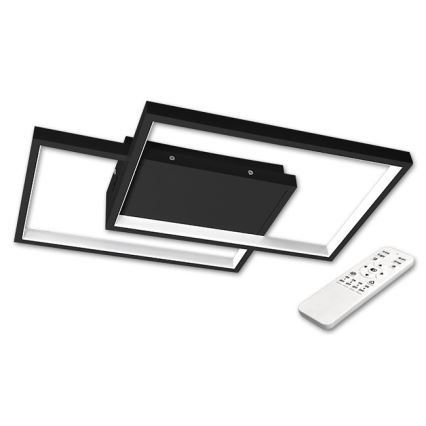 Plafón LED regulable LED/45W/230V 3000-6500K negro + control remoto
