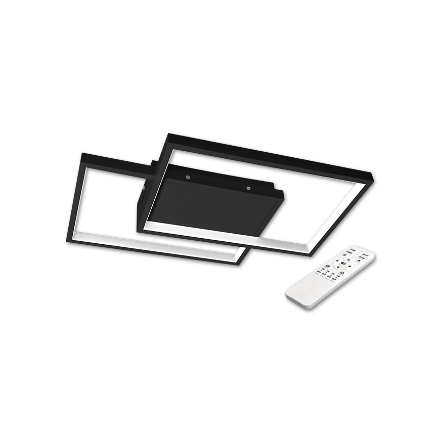 Plafón LED regulable LED/45W/230V 3000-6500K negro + control remoto