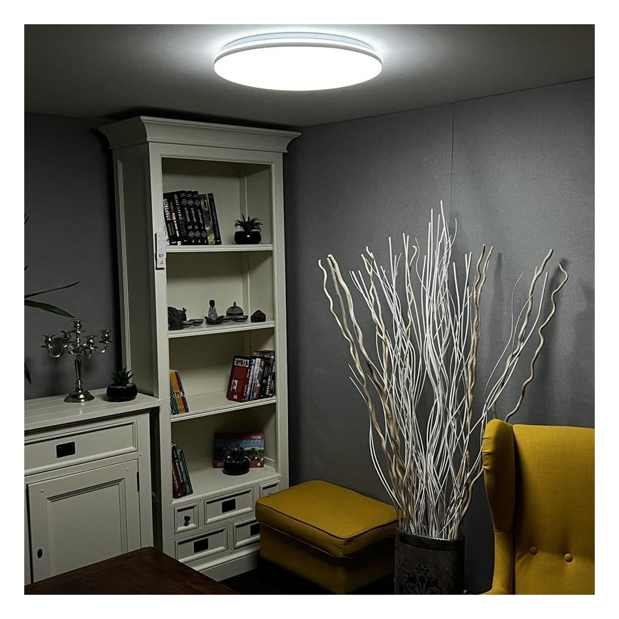 Plafón LED regulable LED/48W/230V 2700-6500K Wi-Fi Tuya + mando a distancia