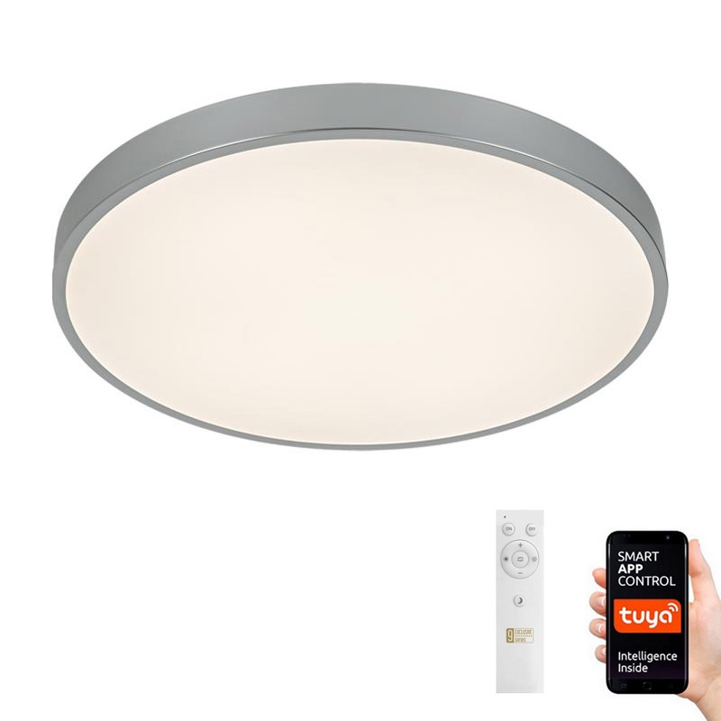 Plafón LED regulable LED/48W/230V 2700-6500K Wi-Fi Tuya + mando a distancia