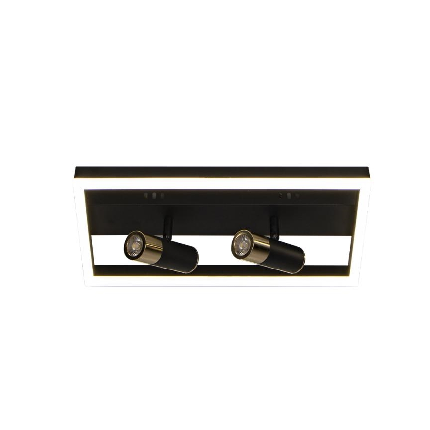 Plafón LED regulable LED/50W/230V 3000-6500K negro + control remoto