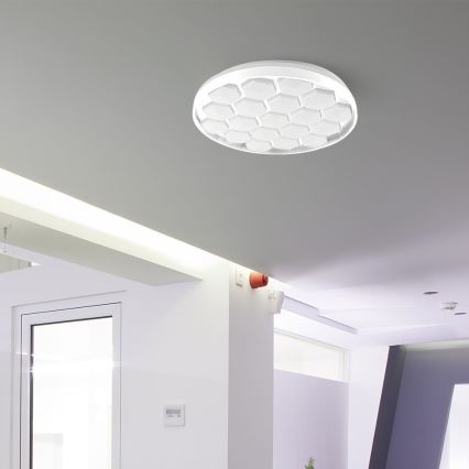 Plafón LED regulable LED/60W/230V 3000/4000/6500K diá. 49 cm + control remoto