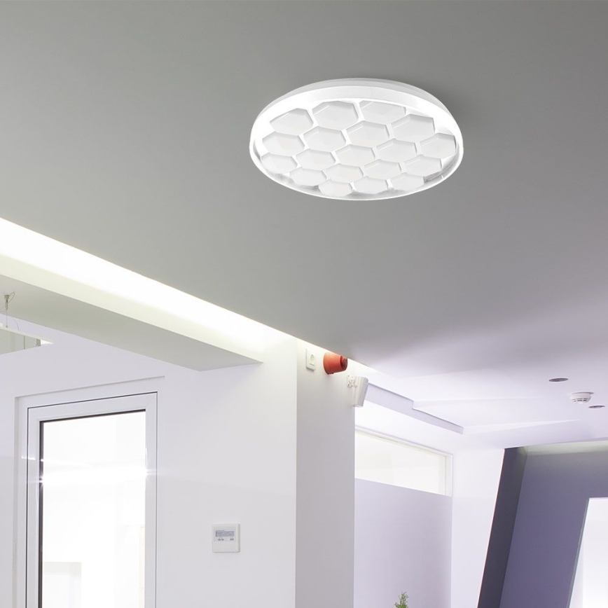 Plafón LED regulable LED/60W/230V 3000/4000/6500K diá. 49 cm + control remoto