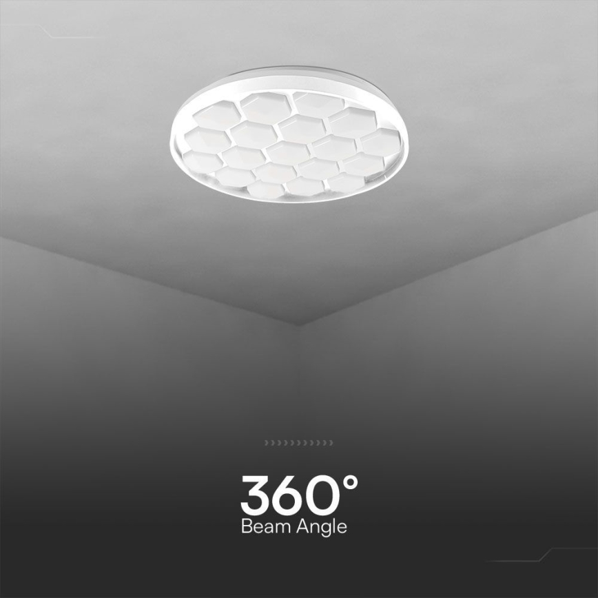 Plafón LED regulable LED/60W/230V 3000/4000/6500K diá. 49 cm + control remoto