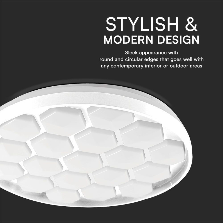 Plafón LED regulable LED/60W/230V 3000/4000/6500K diá. 49 cm + control remoto