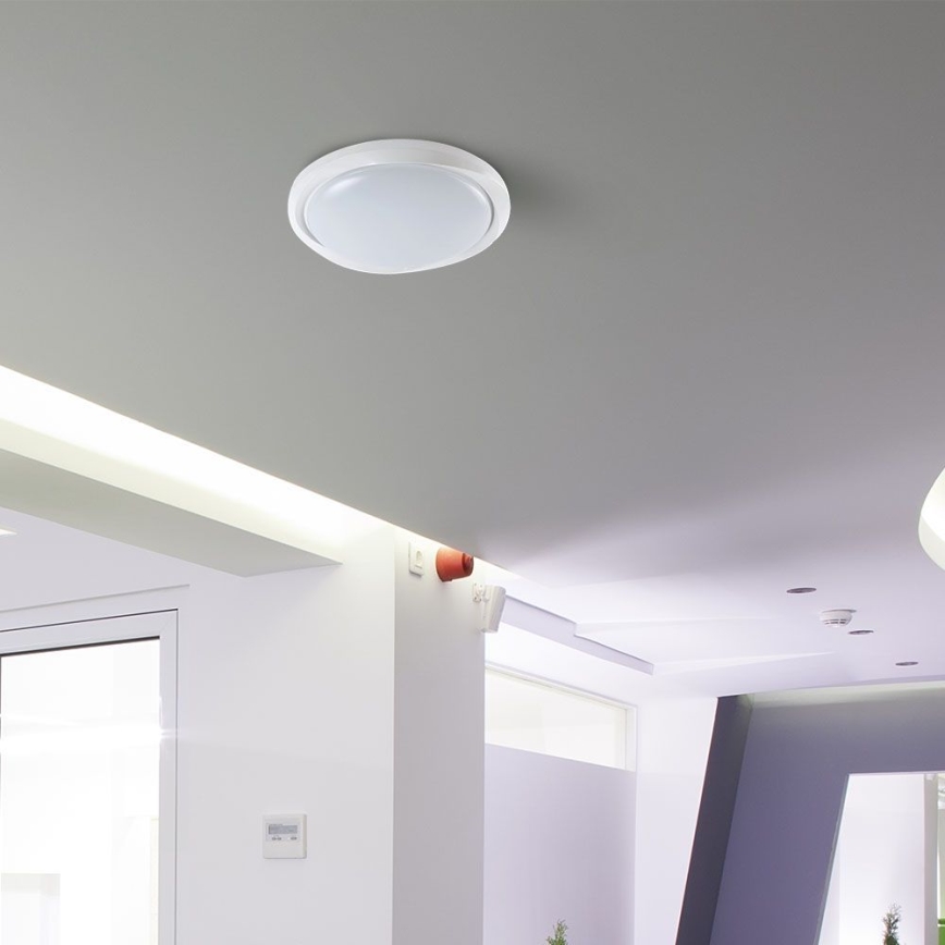 Plafón LED regulable LED/60W/230V 3000-6500K 49,2 cm blanco + control remoto