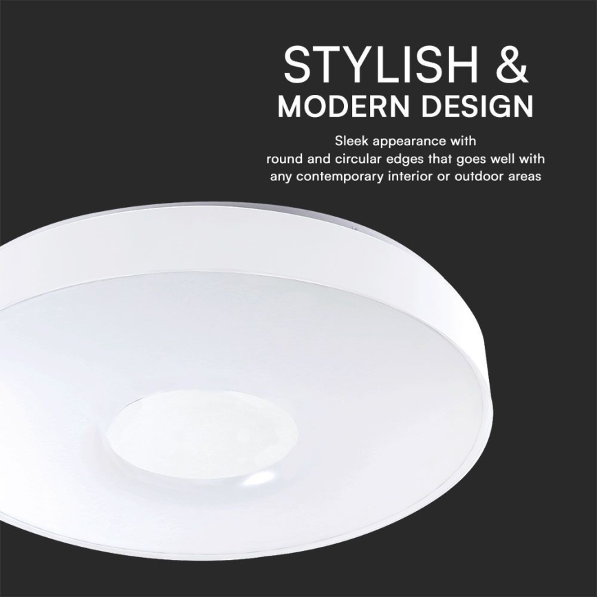 Plafón LED regulable LED/60W/230V 3000-6500K 49,5 cm blanco + control remoto
