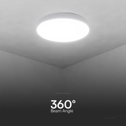 Plafón LED regulable LED/60W/230V 3000-6500K 49,5 cm blanco + control remoto
