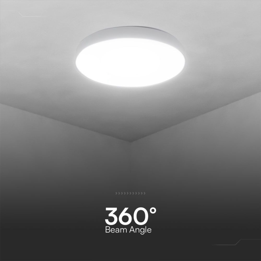 Plafón LED regulable LED/60W/230V 3000-6500K 49,5 cm blanco + control remoto