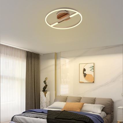 Plafón LED regulable LED/60W/230V 3000-6500K + control remoto
