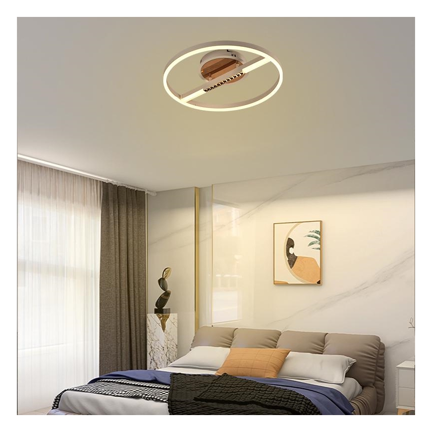Plafón LED regulable LED/60W/230V 3000-6500K + control remoto