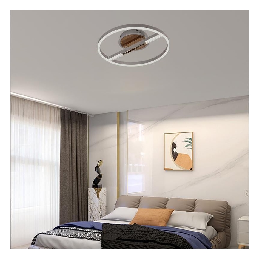 Plafón LED regulable LED/60W/230V 3000-6500K + control remoto