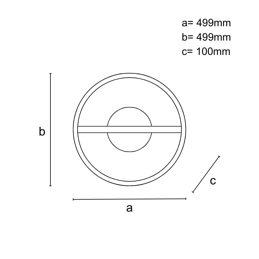 Plafón LED regulable LED/60W/230V 3000-6500K + control remoto