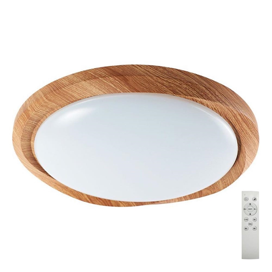 Plafón LED regulable LED/60W/230V 3000-6500K diá. 49 cm + control remoto