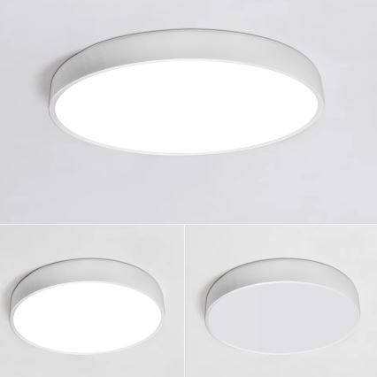 Plafón LED regulable LED/60W/230V 3000-6500K diá. 60 cm blanco + control remoto