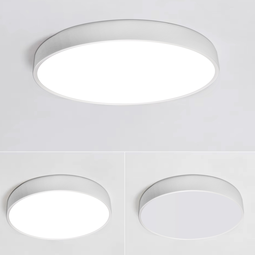 Plafón LED regulable LED/60W/230V 3000-6500K diá. 60 cm blanco + control remoto