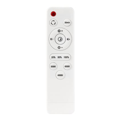 Plafón LED regulable LED/60W/230V 3000-6500K diá. 60 cm blanco + control remoto
