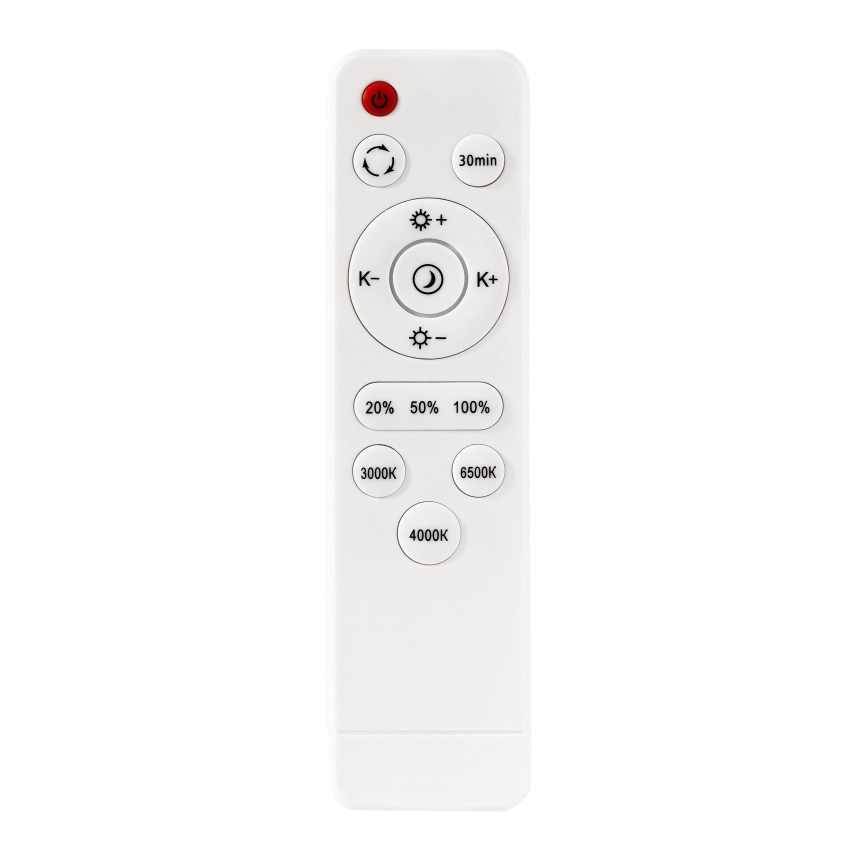 Plafón LED regulable LED/60W/230V 3000-6500K diá. 60 cm blanco + control remoto