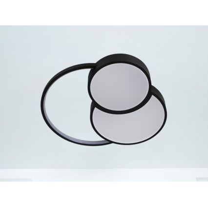 Plafón LED regulable LED/60W/230V 3000-6500K negro + control remoto