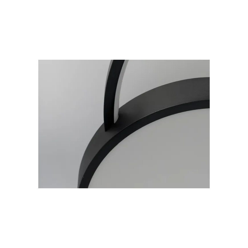 Plafón LED regulable LED/60W/230V 3000-6500K negro + control remoto