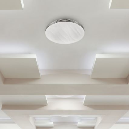 Plafón LED regulable LED/60W/230V 3000K/4000K/6500K diá. 50 cm + control remoto