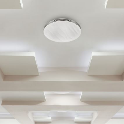 Plafón LED regulable LED/60W/230V 3000K/4000K/6500K diá. 50 cm + control remoto