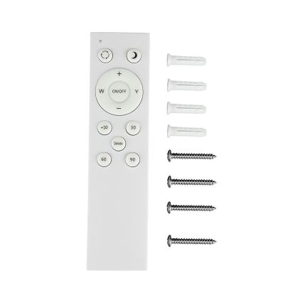 Plafón LED regulable LED/60W/230V 3000K/4000K/6500K diá. 50 cm + control remoto