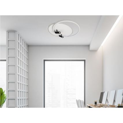 Plafón LED regulable LED/65W/230V 3000-6500K blanco + control remoto