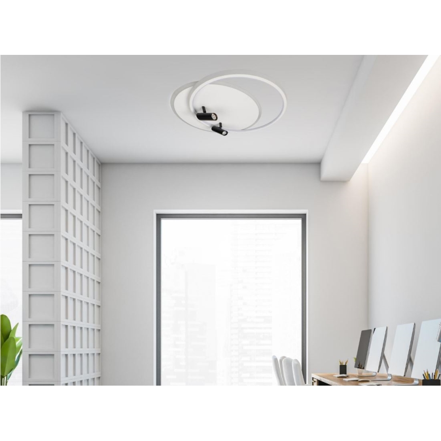 Plafón LED regulable LED/65W/230V 3000-6500K blanco + control remoto