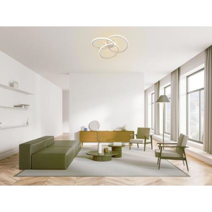 Plafón LED regulable LED/70W/230V 3000-6500K blanco + control remoto