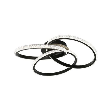 Plafón LED regulable LED/70W/230V 3000-6500K negro + control remoto