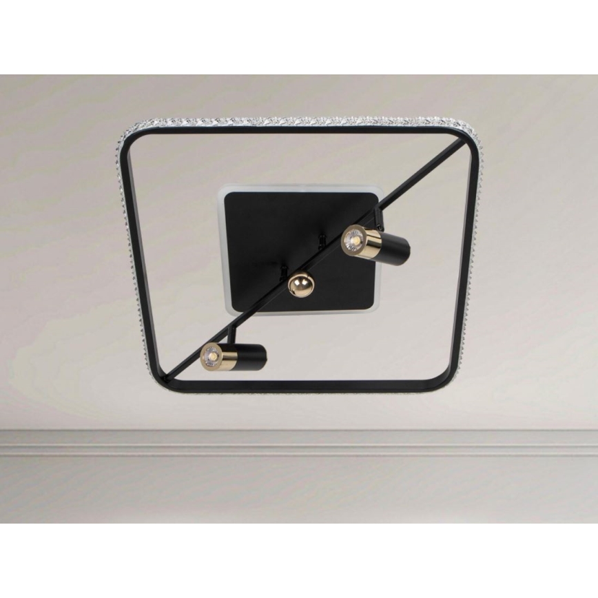 Plafón LED regulable LED/70W/230V 3000-6500K negro + control remoto