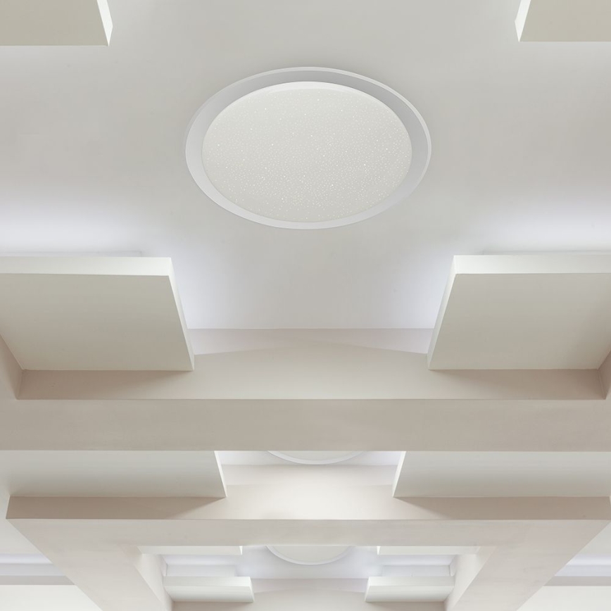 Plafón LED regulable LED/72W/230V 3000-6500K diá. 67 cm blanco + control remoto