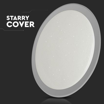 Plafón LED regulable LED/72W/230V 3000-6500K diá. 67 cm blanco + control remoto